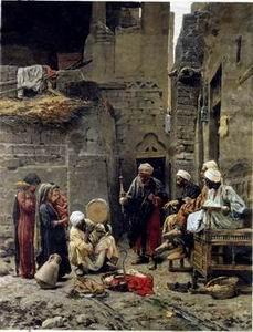 Arab or Arabic people and life. Orientalism oil paintings 215, unknow artist